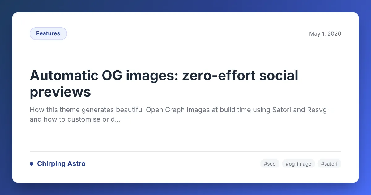 Auto-generated OG image for this post
