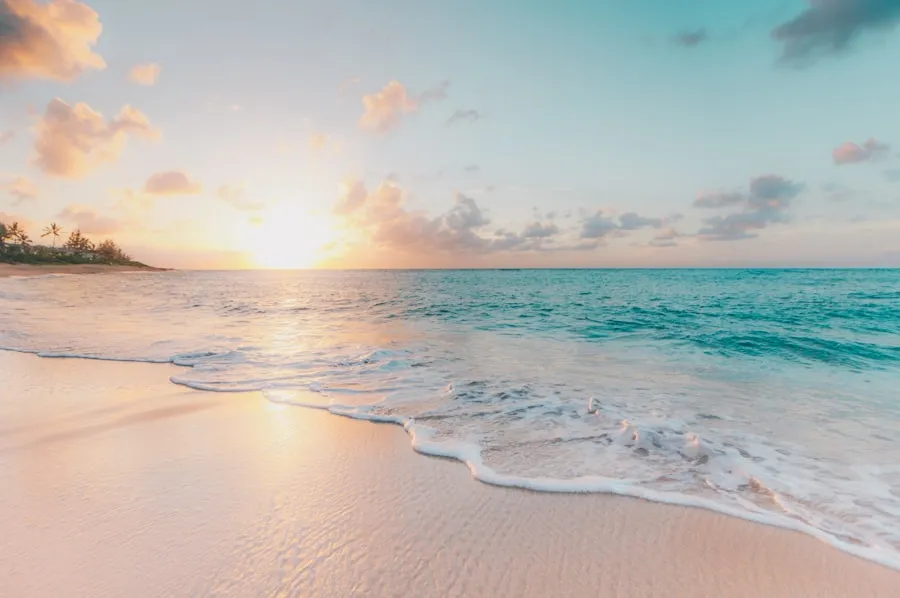 A sandy beach